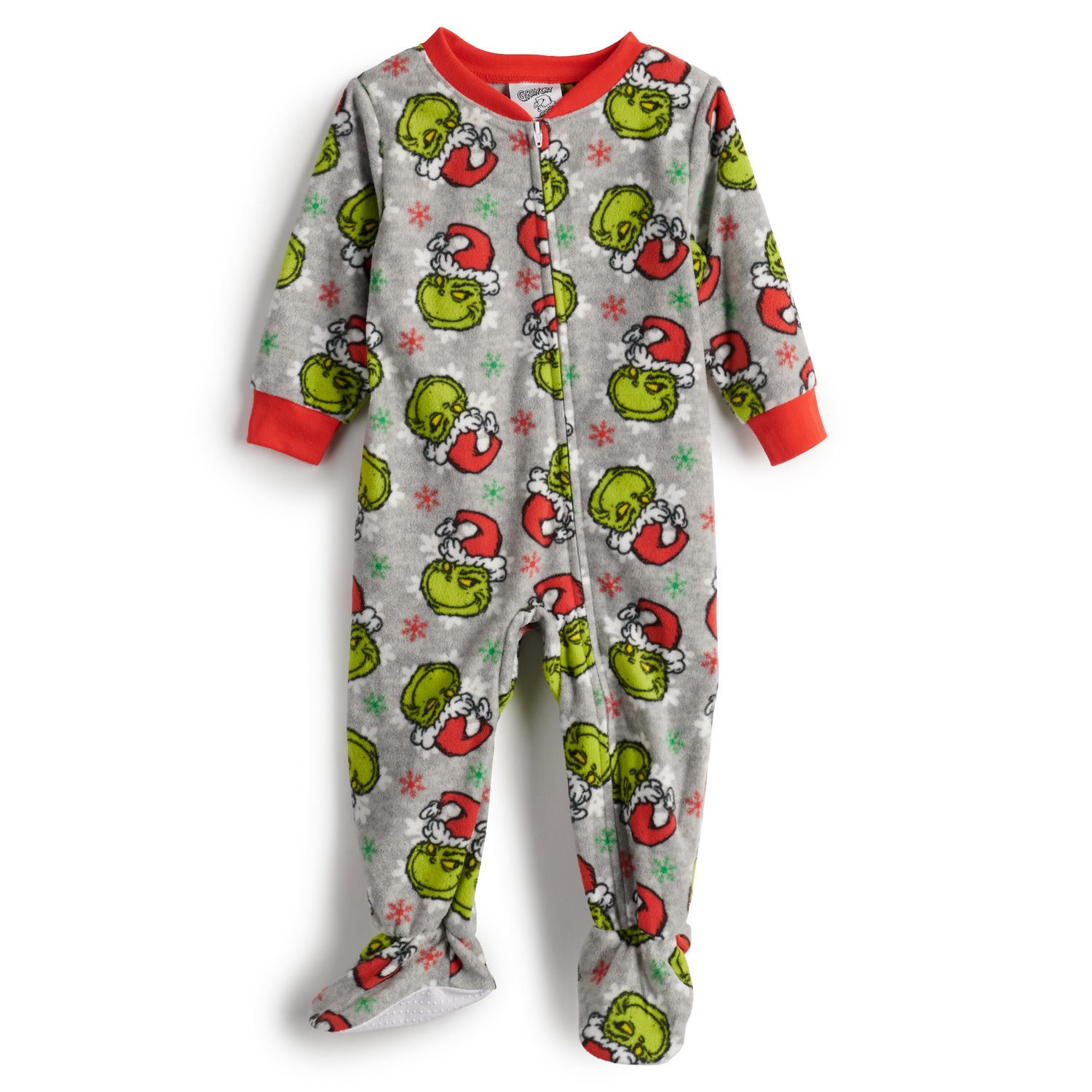 Age 9-12 Months BNWT Seuss The Grinch White Christmas Pyjamas Baby Dr 
