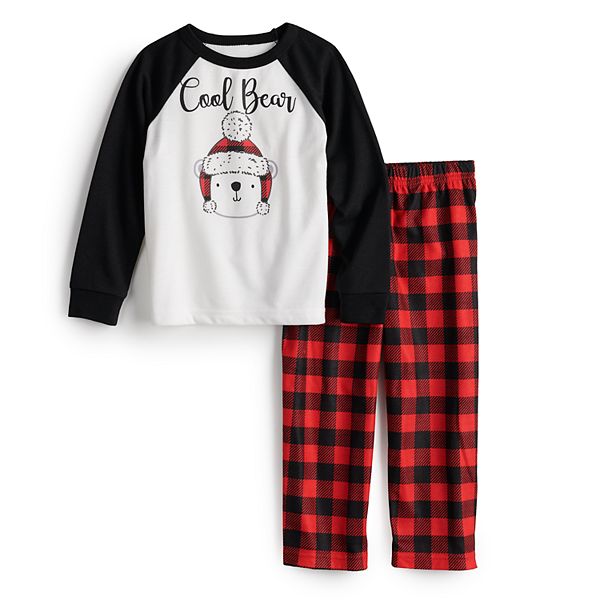 Toddler Boy Jammies For Your Families Cool Bear Pajama Set by