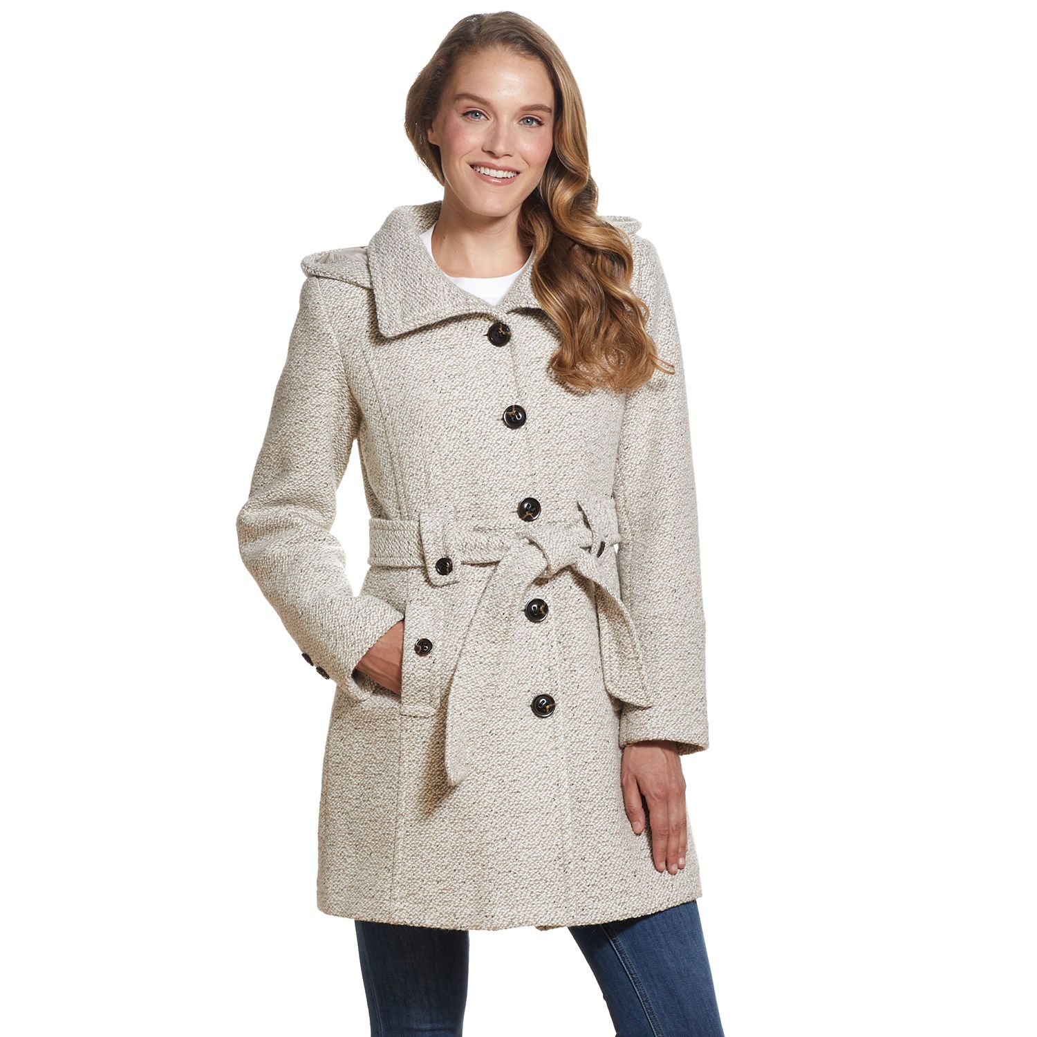 belted coat wool