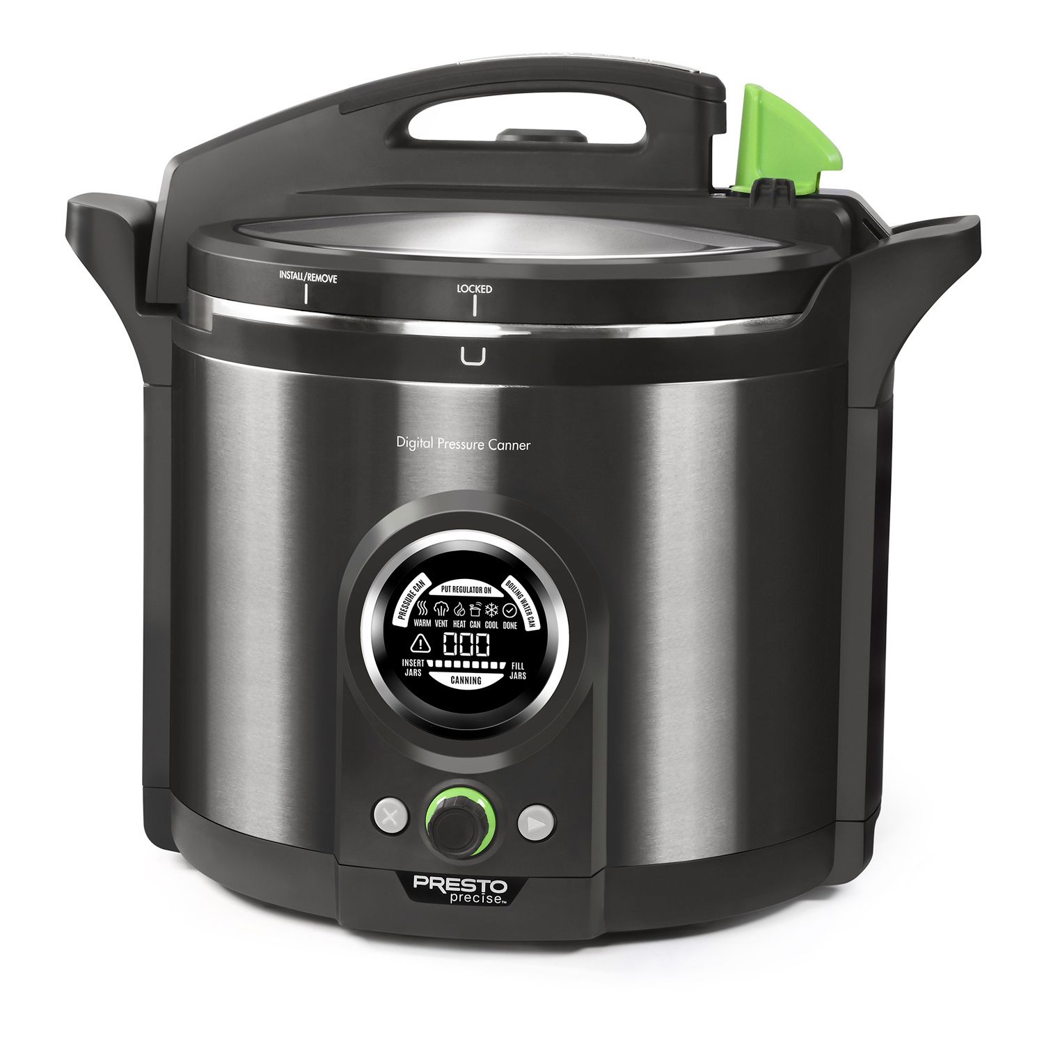 Imusa 4.2Qt Stovetop Aluminum Pressure Cooker with Safety Regulator