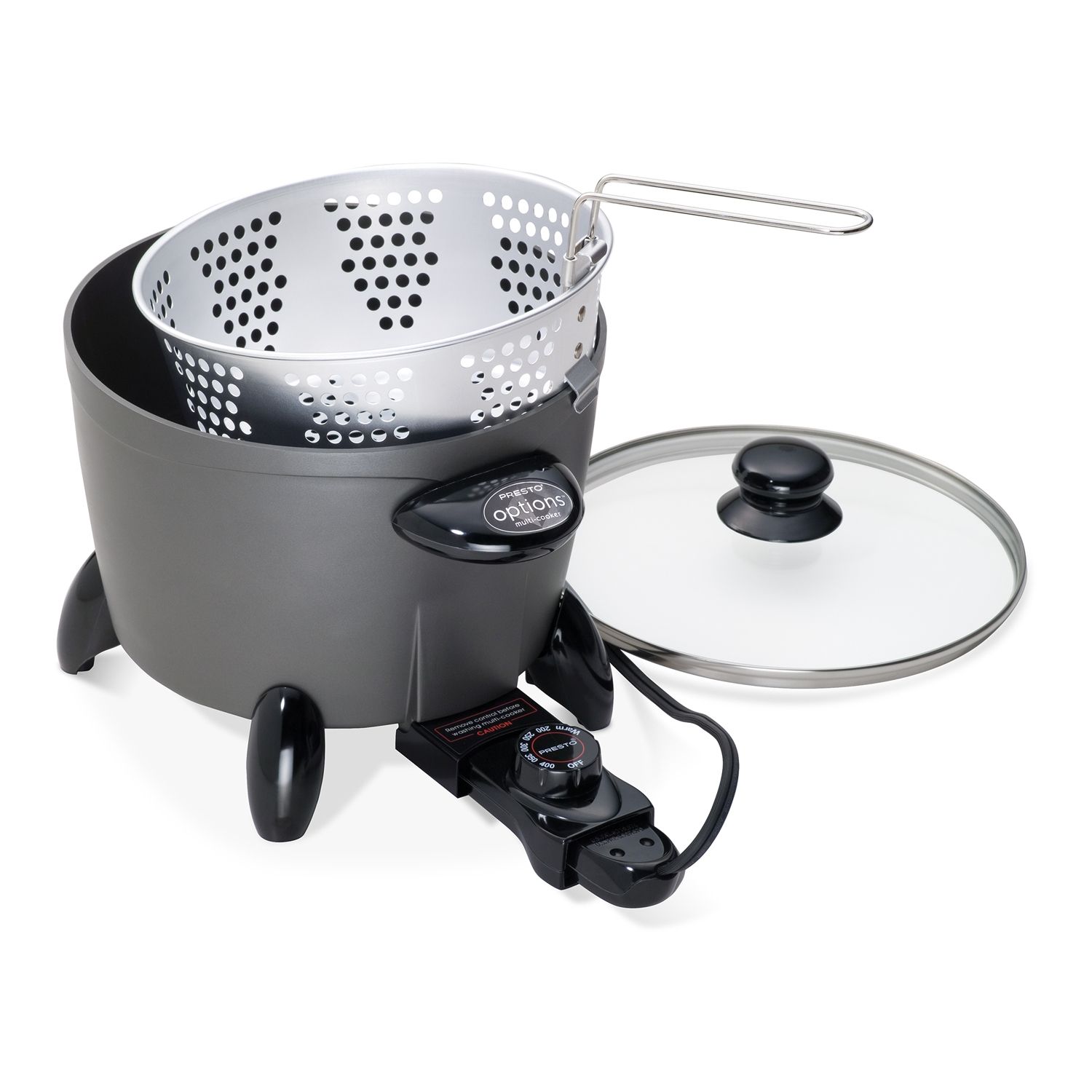 Presto Precise 12-In. Tuxedo Digital Precision Skillet Multi-Cooker