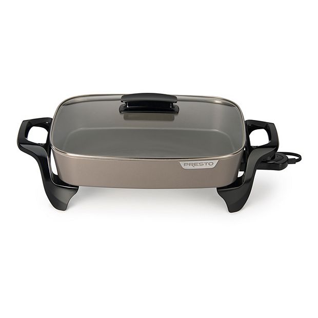 electric skillet 16 Electric Skillet With Lift & Serve Hinged Lid