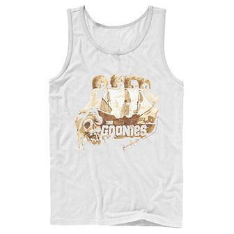 Men's The Goonies Group Shot Behind Ship Portrait Tank Top
