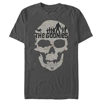 Men's The Goonies Skeleton Map Poster Tee