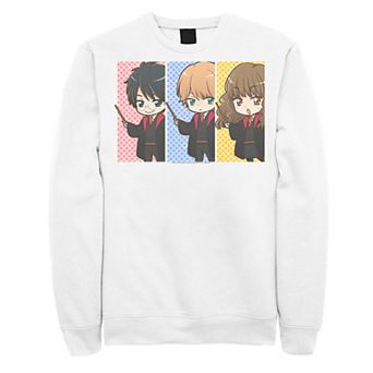 Men's Harry Potter Hermione Granger Ron Weasley Anime Panel Sweatshirt