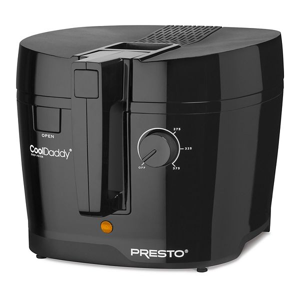 Presto FryDaddy Plus Electric Deep Fryer, Black, 4 cup