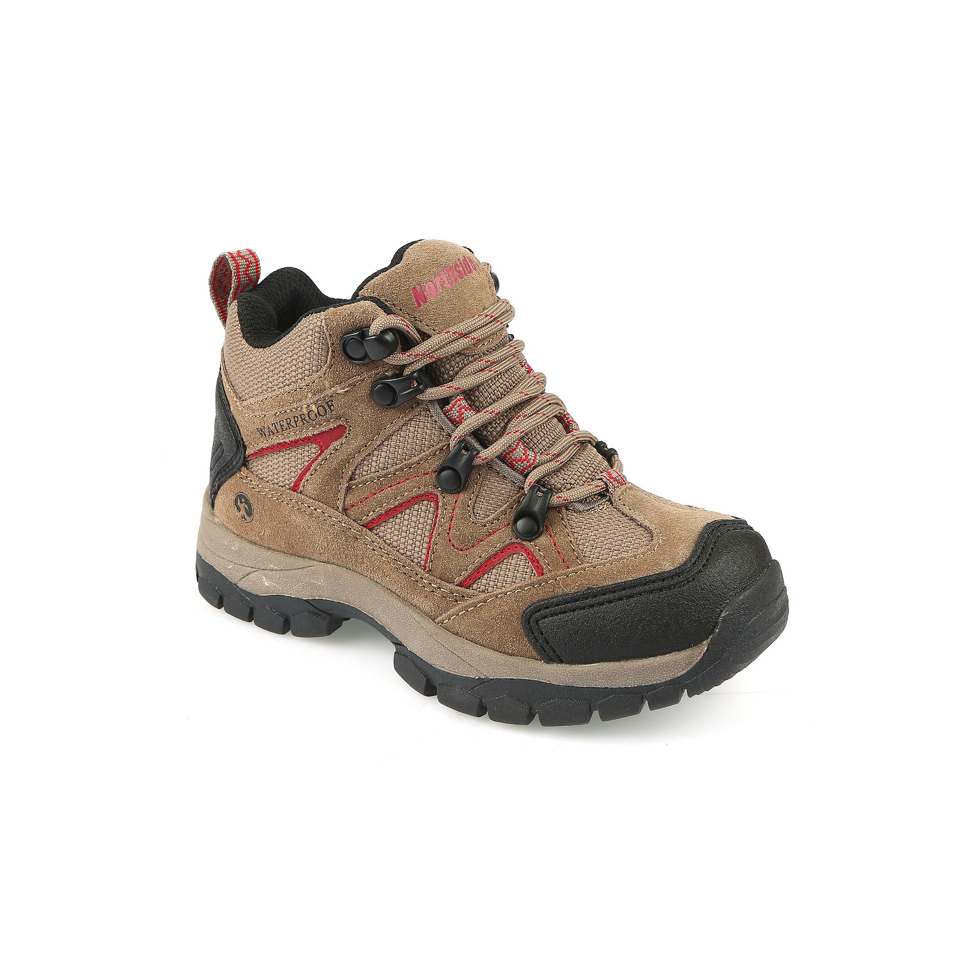 Northside Snohomish Boys Waterproof Hiking Boots, Boys, Size: 7, Red Pepp