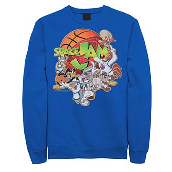 Men's Looney Tunes Space Jam Group Shot Basketball Logo Sweatshirt