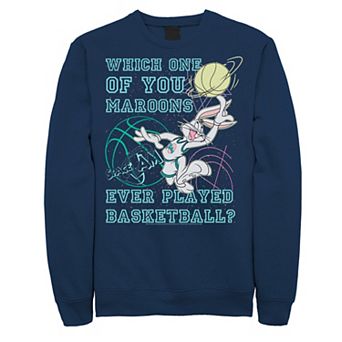 Men's Looney Tunes Space Jam Bugs Bunny Which One Of You Maroons Sweatshirt
