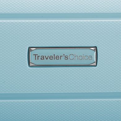Traveler's Choice Pagosa 2-Piece Hardshell Expandable Spinner Luggage Set