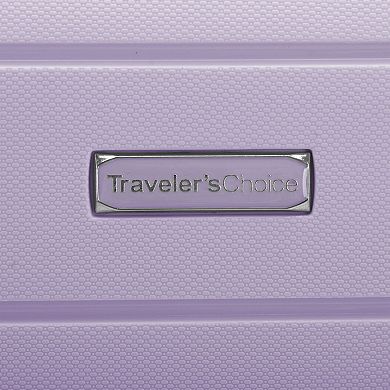 Traveler's Choice Pagosa 2-Piece Hardshell Expandable Spinner Luggage Set