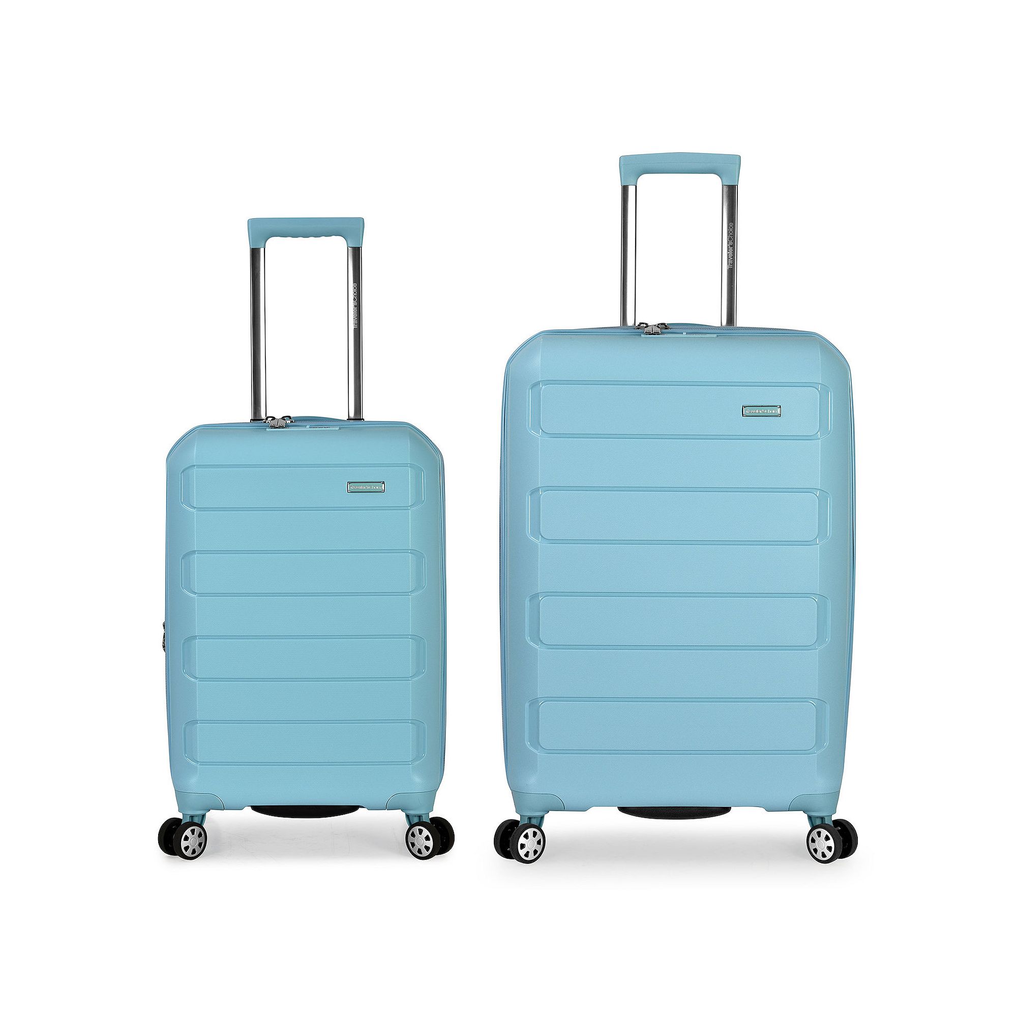 Travelers Choice Pagosa 2-Piece Hardshell Expandable Spinner Luggage Set, 