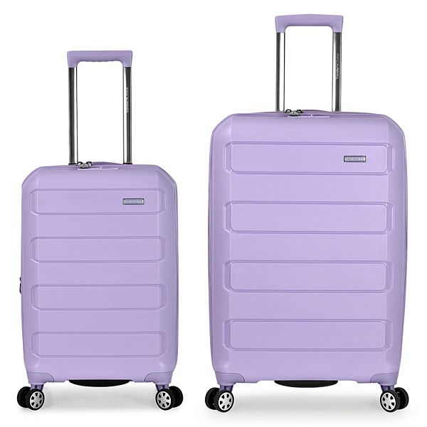 Traveler's Choice Pagosa 2-Piece Hardshell Expandable Spinner Luggage Set - Lavender