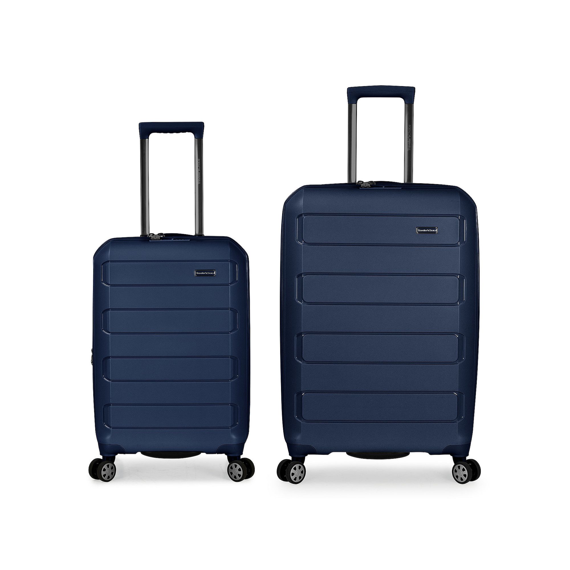 Travelers Choice Pagosa 2-Piece Hardshell Expandable Spinner Luggage Set, 
