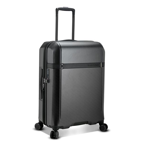 Traveler's Choice Vulkan 2-Tone Expandable Hardside Spinner Luggage - Black (22 CARRYON)
