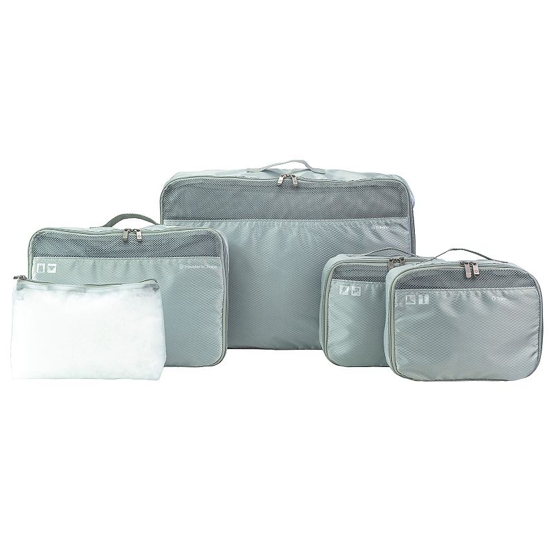 Travelers Choice 5-Piece Packing Cube Set, Grey