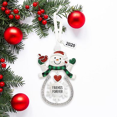 Friends Forever Snowman Christmas Ornament
