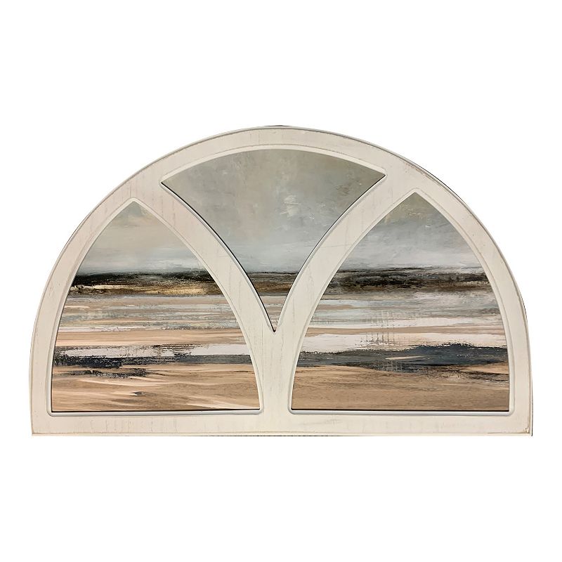 New View Gifts & Accessories Framed Arch Shaped Coastal Wall Art, Multicolo