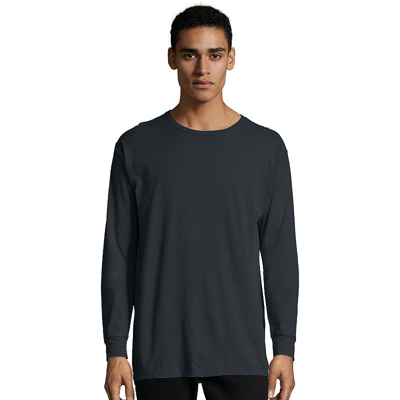 UPC 738994232892 product image for Men's Hanes® ComfortWash Garment-Dyed Tee, Size: Small, Black | upcitemdb.com