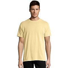 Men's Plain Yellow Crew Neck T-shirt HIGH QUALITY Slim Fit tees
