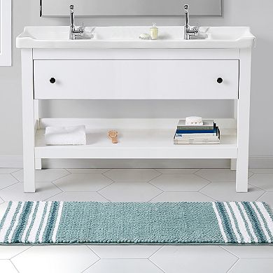 VCNY Home Aiden Jacquard Chenille Noodle Bath Rug