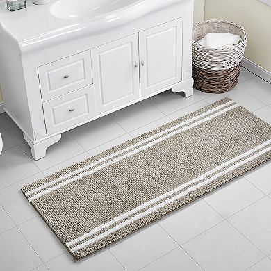 VCNY Home Hotel Stripe Noodle Bath Runner