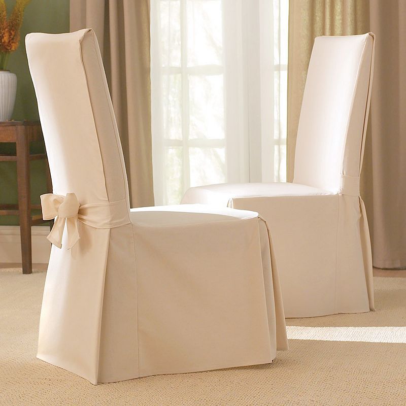 Sure Fit Cotton Duck Dining Chair Slipcover