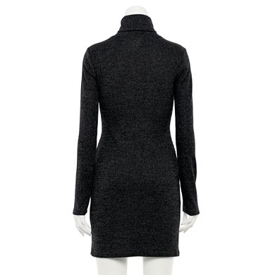 Kingston Junior's Turtleneck Jumper Bodycon Dress   Black Size L