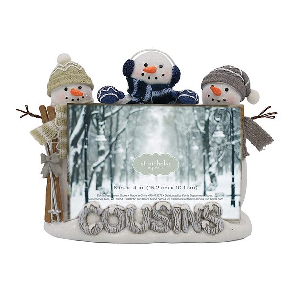 St. Nicholas Square® Cousins Multi Snowman Photo Frame