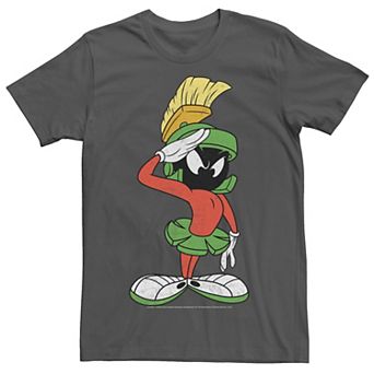 Men's Looney Tunes Marvin The Martian Salute Portrait Tee