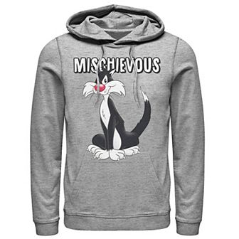 Men's Looney Tunes Sylvester Mischievous Portrait Hoodie