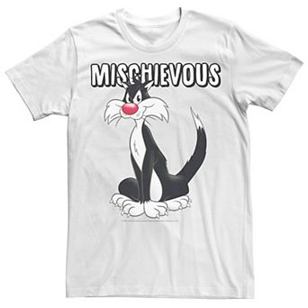 Men's Looney Tunes Sylvester Mischievous Portrait Tee