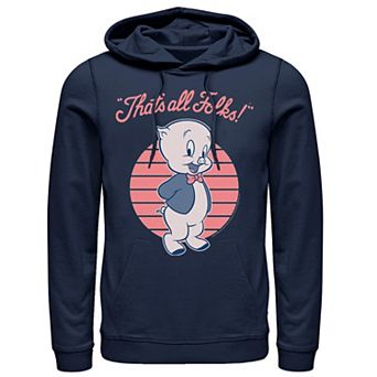 Men's Looney Tunes Porky Pig That's All Folks Hoodie