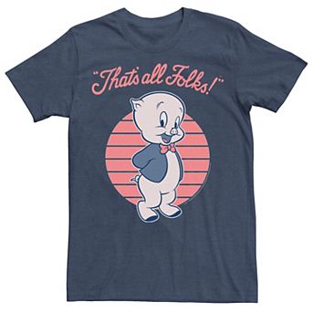 Men's Looney Tunes Porky Pig That's All Folks Tee