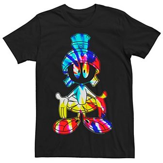 Men's Looney Tunes Marvin The Martian Tie Dye Fill Tee