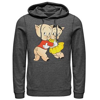 Men's Looney Tunes Porky & Petunia Pig Portrait Hoodie