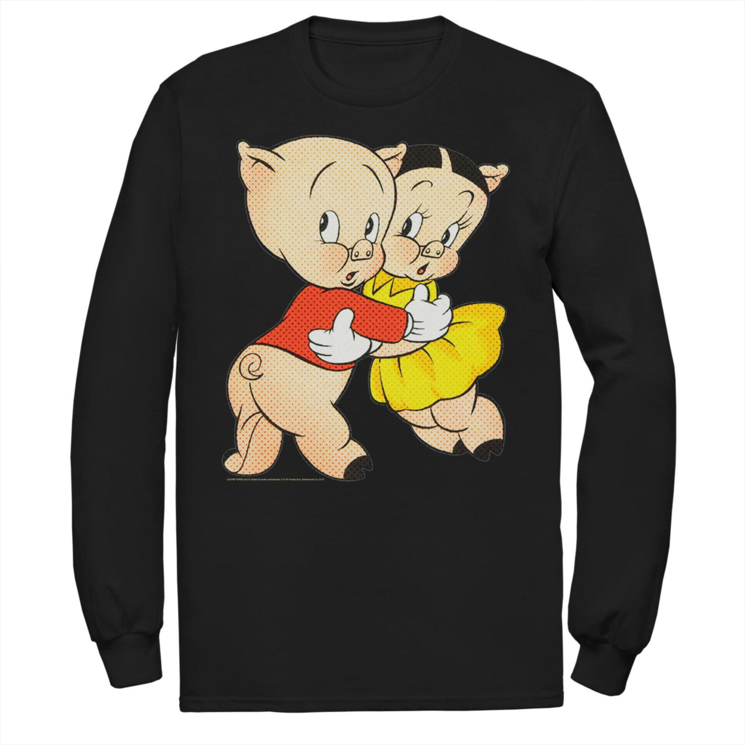 Image for Licensed Character Men's Looney Tunes Porky & Petunia Pig Portrait Tee at Kohl's.