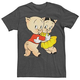 Men's Looney Tunes Porky & Petunia Pig Portrait Tee