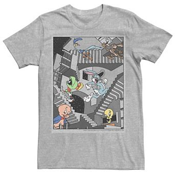 Men's Looney Tunes Stairway Lineup Tee