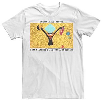Men's Daffy Duck Million Dollars Poster Tee