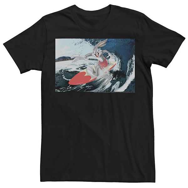 Men's Bugs Bunny Wave Surf Poster Tee