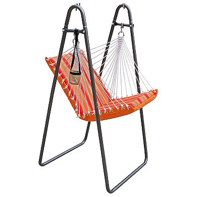 Algoma Sunbrella Hanging Soft Comfort Hammock Chair & Stand