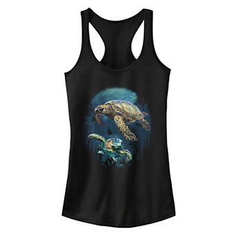 Juniors' Earth Day Sea Turtles Tank Top