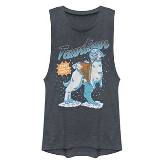 Juniors' Star Wars Tauntaun Stay Warm On Hoth Comic Portrait Muscle Tank Top