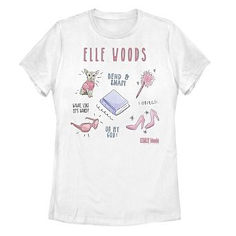 Juniors' Legally Blonde Elle Woods Sketches Graphic Tee