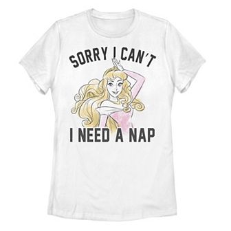 Disney's Sleeping Beauty Juniors' Aurora "Need A Nap" Graphic Tee