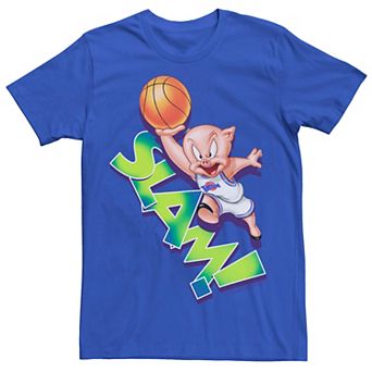 Men's Space Jam Porky The Pig Slam Tee