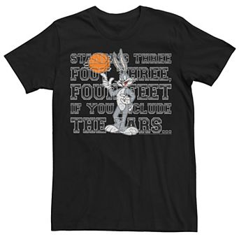 Men's Space Jam Bugs Bunny Standing Three Foot Three Tee