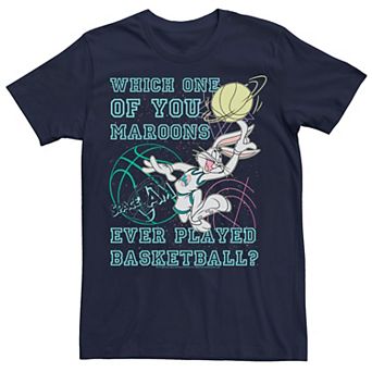 Men's Looney Tunes Space Jam Bugs Bunny Which One Of You Maroons Tee