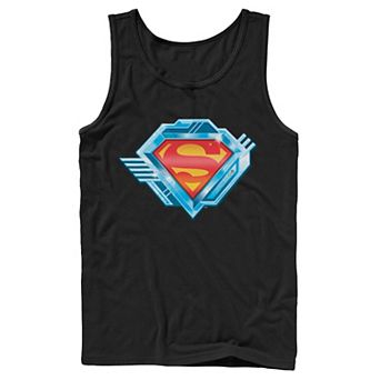 Men's DC Comics Superman Chrome Chest Logo Tank Top